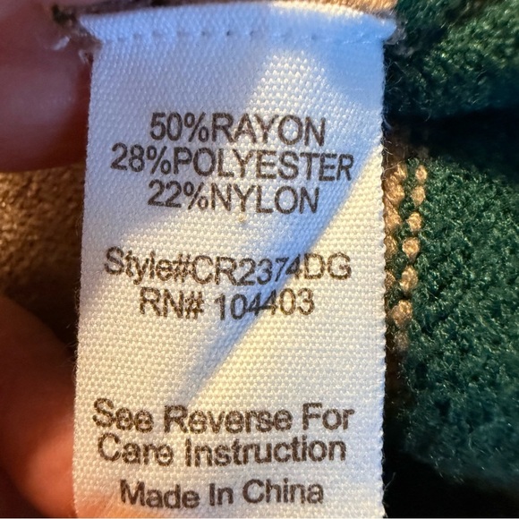 Blu Pepper | Cream and Brown Knit Mini Sweater Dress | Sz L - Picture 6 of 7